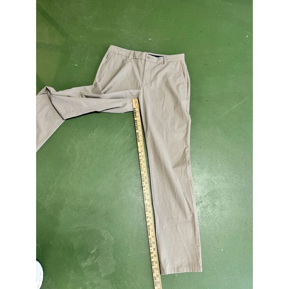 Vineyard Vines On The Go OTG Chino Performance Pants Mens 33x32 Golf Khaki Beige